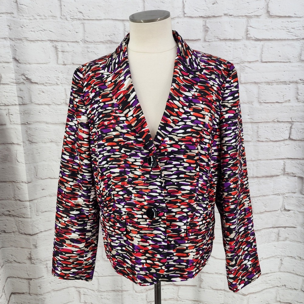 Vintage‎ Career Blazer Artsy Maximalist Conference Professional Work Size 16